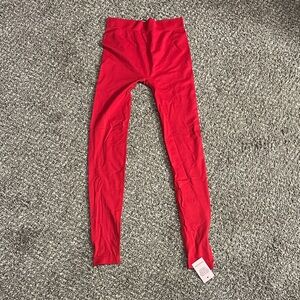 PrettyLittleThing Red Leggings